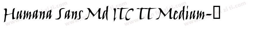 Humana Sans Md ITC TT Medium字体转换